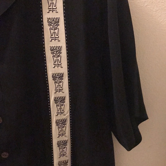 Club Tiki Men’s 100% Silk Button Down - Picture 4 of 6